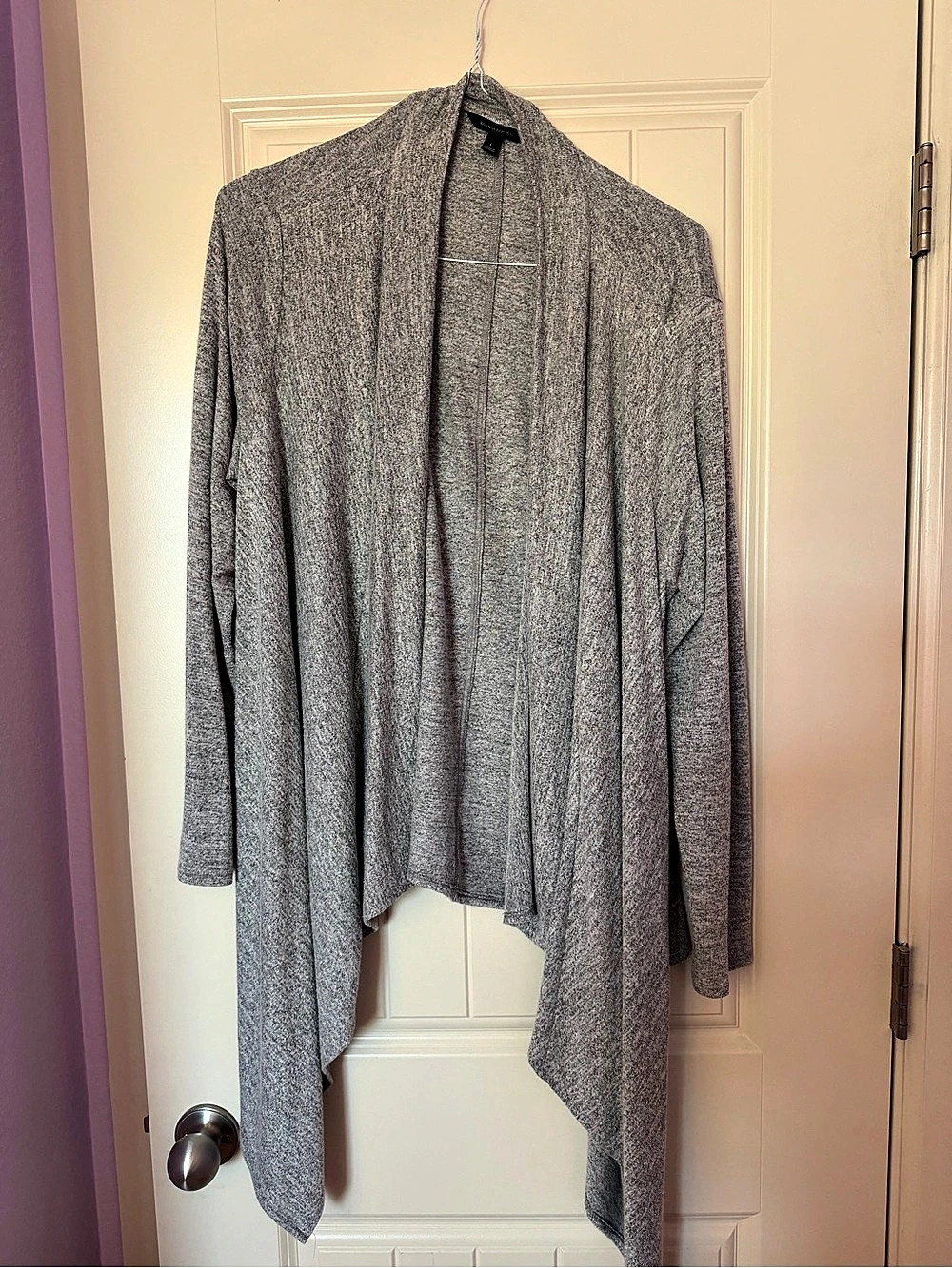 Banana Republic Gray Draped Cardigan Like New